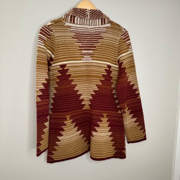 Cotton & Rye Outfitters Women's Southwest Aztec‎ Fringe Cardigan Sweater Small S - Picture 5 of 7